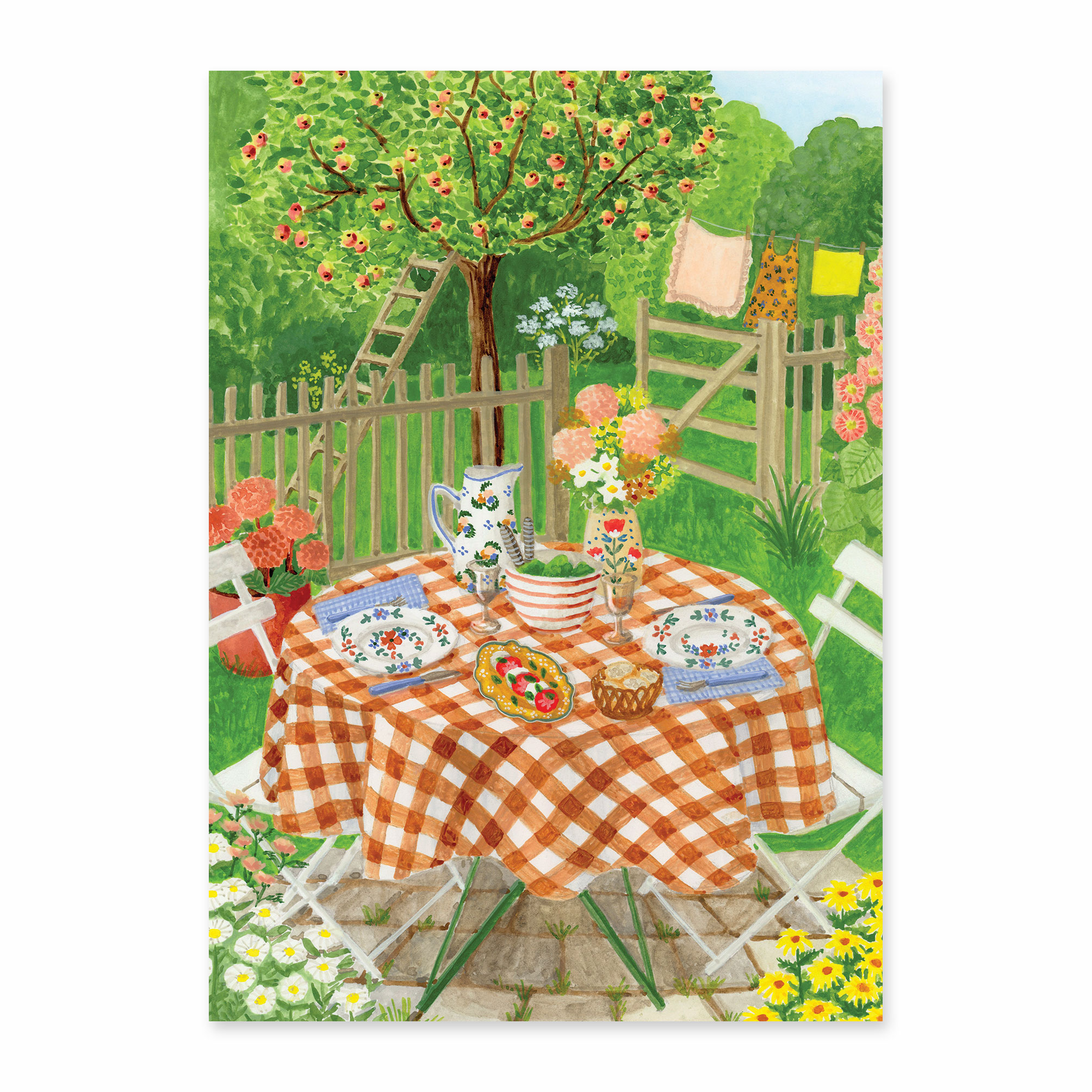 Carte postale été à la campagne